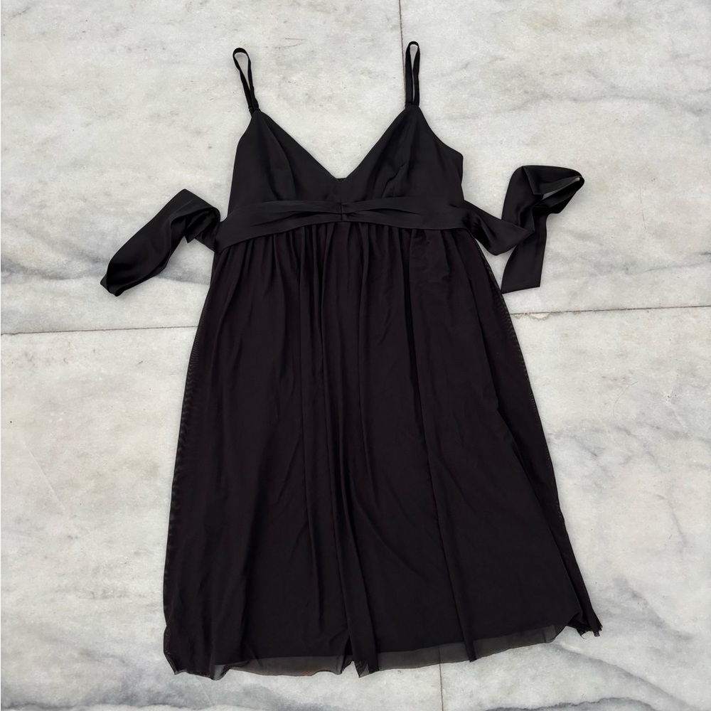 Y2K The Limited Slip Dress Black Empire Waist Babydoll Women 2 Whimsigoth Fairy
